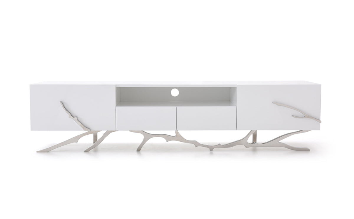 Legend 79"-Wide Modern White TV Stand by VIG Furniture - View 5