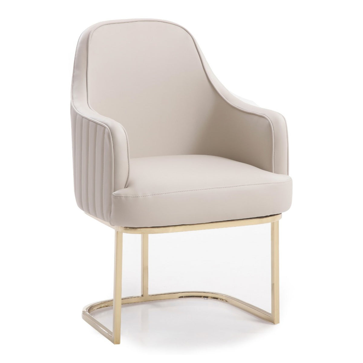 Tyler - Modern Grey + Gold Dining Chair by VIG Furniture - View 1