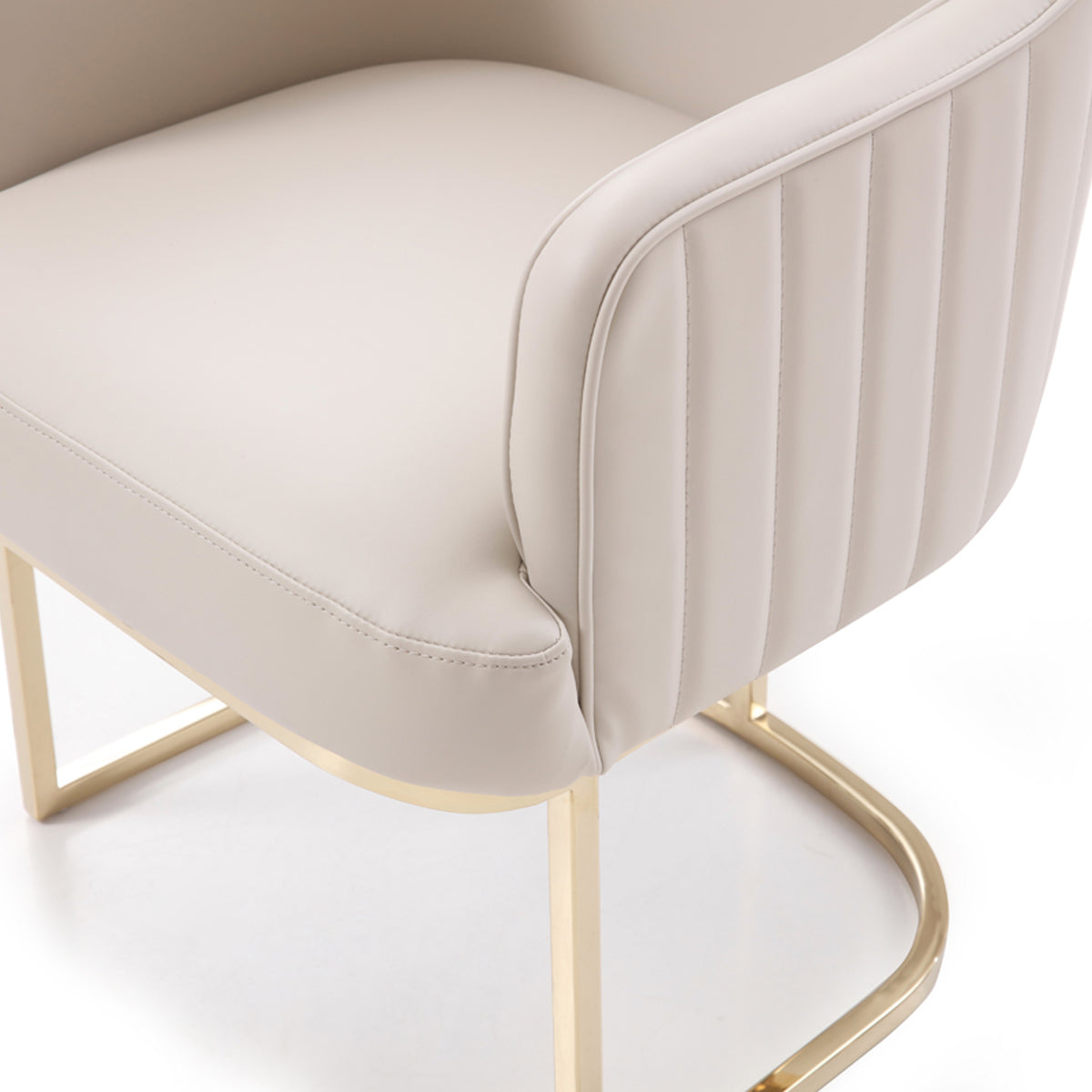 Tyler - Modern Grey + Gold Dining Chair by VIG Furniture - View 12