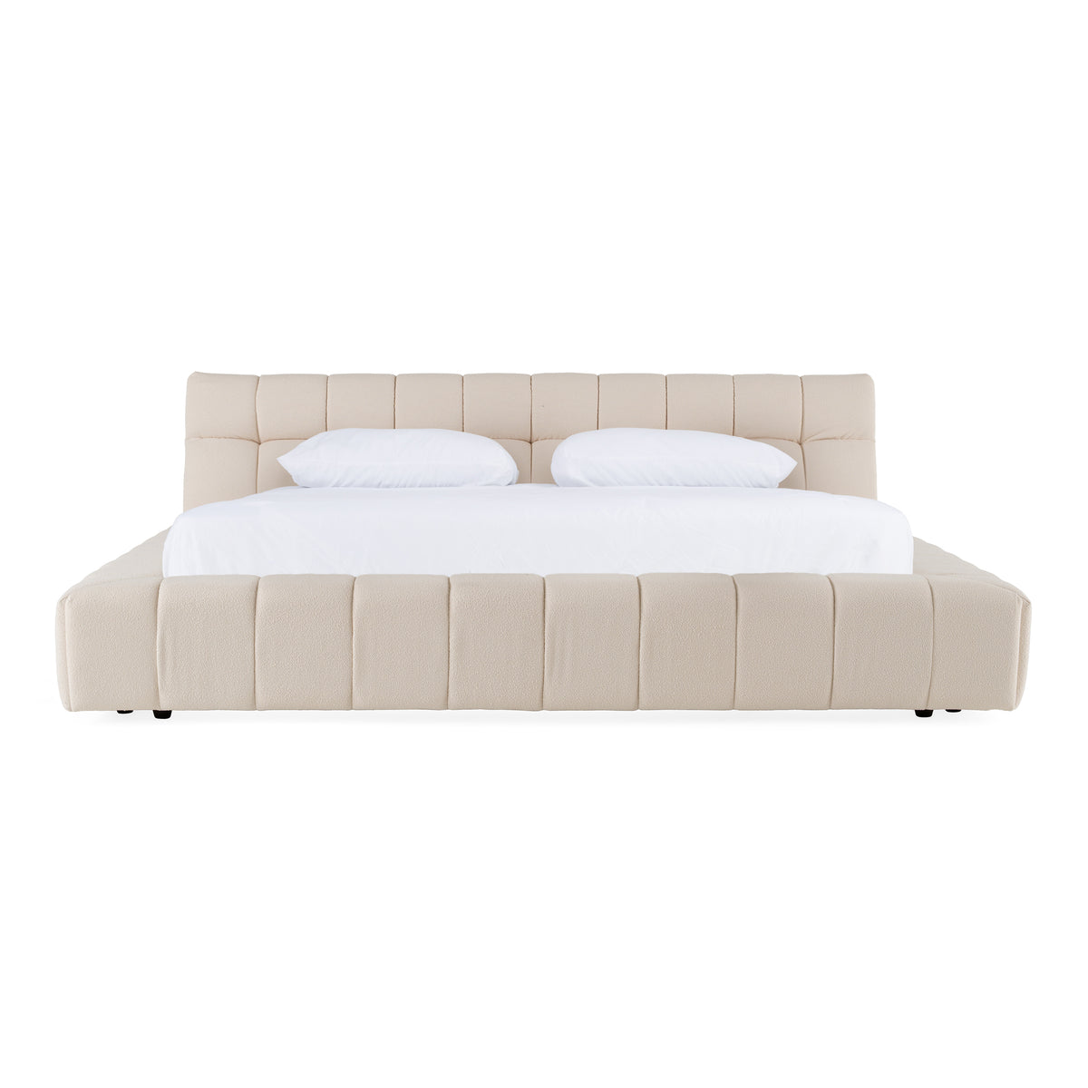 Tyree - Modern Tufted Off-White Fabric Bed by VIG Furniture - View 1