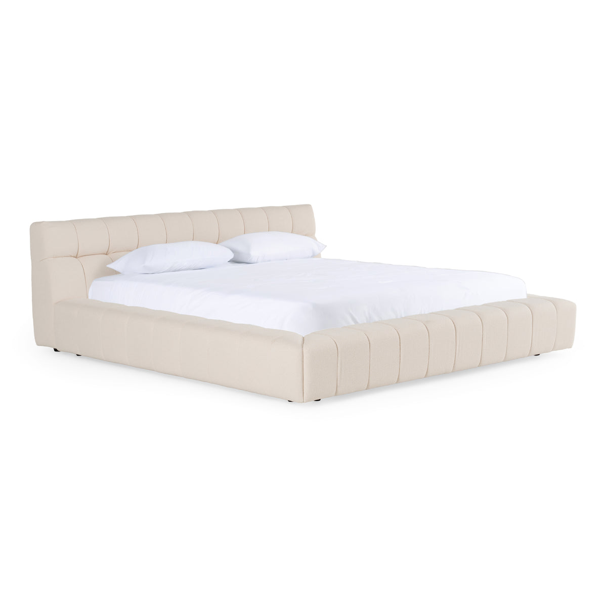 Tyree - Modern Tufted Off-White Fabric Bed by VIG Furniture - View 7