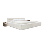 Tyree - Modern Tufted Off-White Fabric Bed by VIG Furniture - View 3