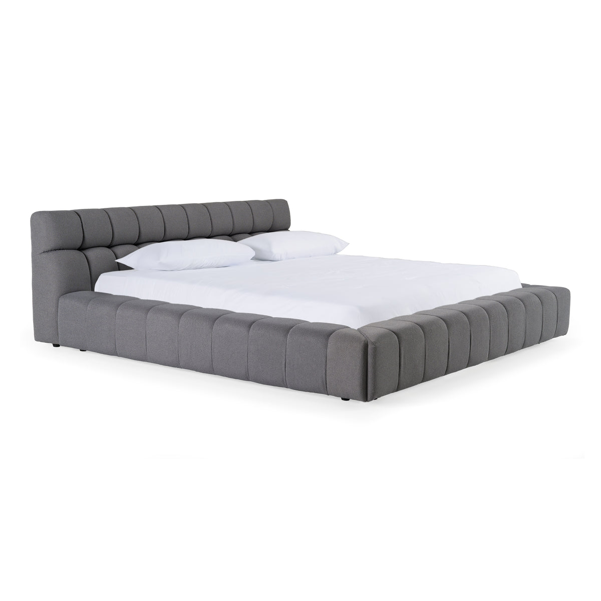 Tyree - Modern Tufted Grey Fabric Bed by VIG Furniture - View 3
