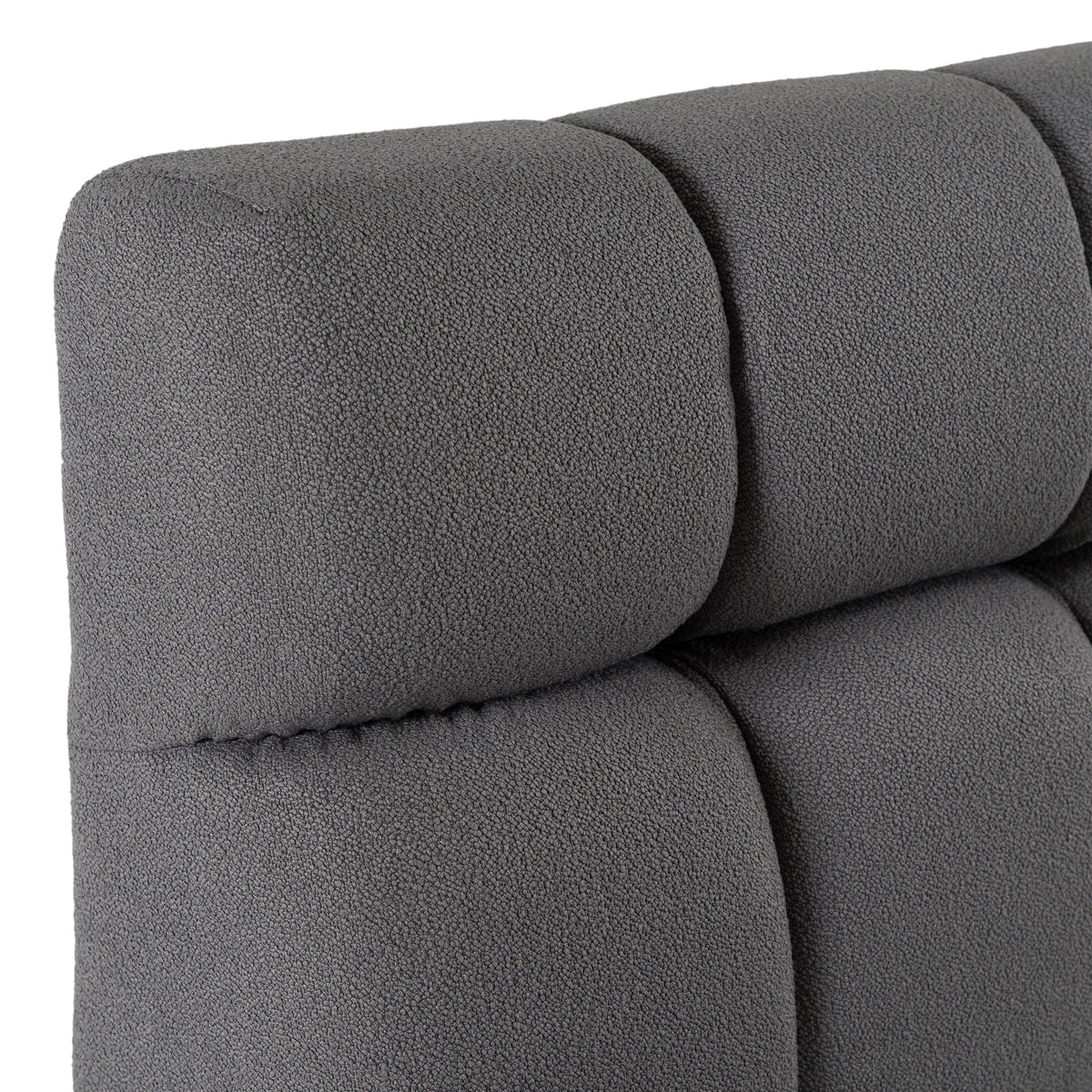 Eastern King Tyree - Modern Tufted Grey Fabric Bed by VIG Furniture - View 4
