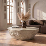 Tyrel - Modern Beige Concrete Coffee Table by VIG Furniture - View 4