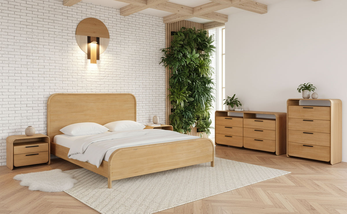 Dresden - Modern Natural Acacia Bed by VIG Furniture - View 7