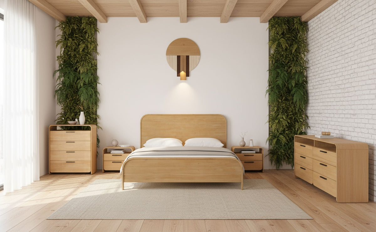 Dresden - Modern Natural Acacia Bed by VIG Furniture - View 8