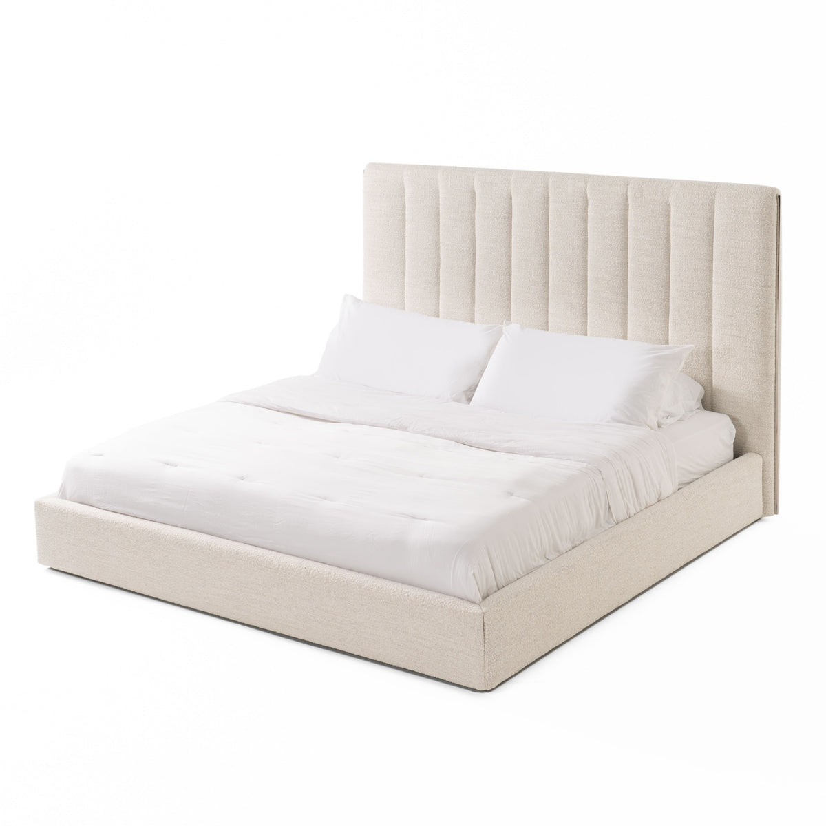 Valhalla - Contemporary White Fabric Bed by VIG Furniture - View 2