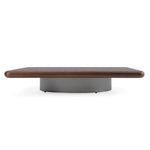 Valley - Modern Walnut + Titanium Low Coffee Table by VIG Furniture - View 1