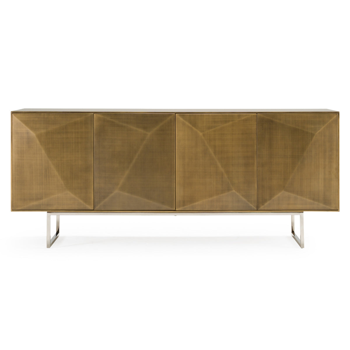 Vanguard - Modern Antique Brass Buffet by VIG Furniture - View 1