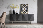 Vanguard - Modern Dark Grey High Gloss Buffet by VIG Furniture - View 1