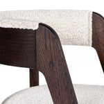 Vegas - Modern Cream Fabric + Walnut Oak Dining Chair (Set of 2) by VIG Furniture - View 7