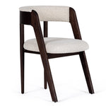 Vegas - Modern Cream Fabric + Walnut Oak Dining Chair (Set of 2) by VIG Furniture - View 1