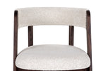 Vegas - Modern Cream Fabric + Walnut Oak Dining Chair (Set of 2) by VIG Furniture - View 2
