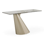 Vela - Modern Ceramic + Brass Console Table by VIG Furniture - View 2