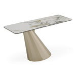 Vela - Modern Ceramic + Brass Console Table by VIG Furniture - View 3