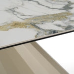 Vela - Modern Ceramic + Brass Console Table by VIG Furniture - View 6