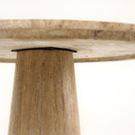 Velma - Modern Travertine Marble Round Dinette Table by VIG Furniture - View 6