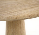 Velma - Modern Travertine Marble Round Dinette Table by VIG Furniture - View 3