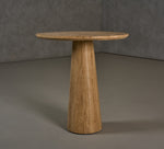 Velma - Modern Travertine Marble Round Dinette Table by VIG Furniture - View 2