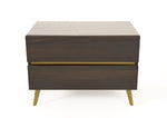 Velondra - Eastern King Modern Eucalypto + Marble Bed with Two Nightstands