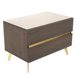Velondra - Queen Modern Eucalypto + Marble Bedroom Set