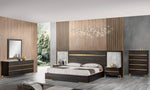Velondra - Queen Modern Eucalypto + Marble Bedroom Set
