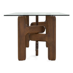 Velshi - Modern Glass + Walnut Rectangular Dining Table by VIG Furniture - View 3