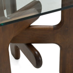 Velshi - Modern Glass + Walnut Rectangular Dining Table by VIG Furniture - View 4