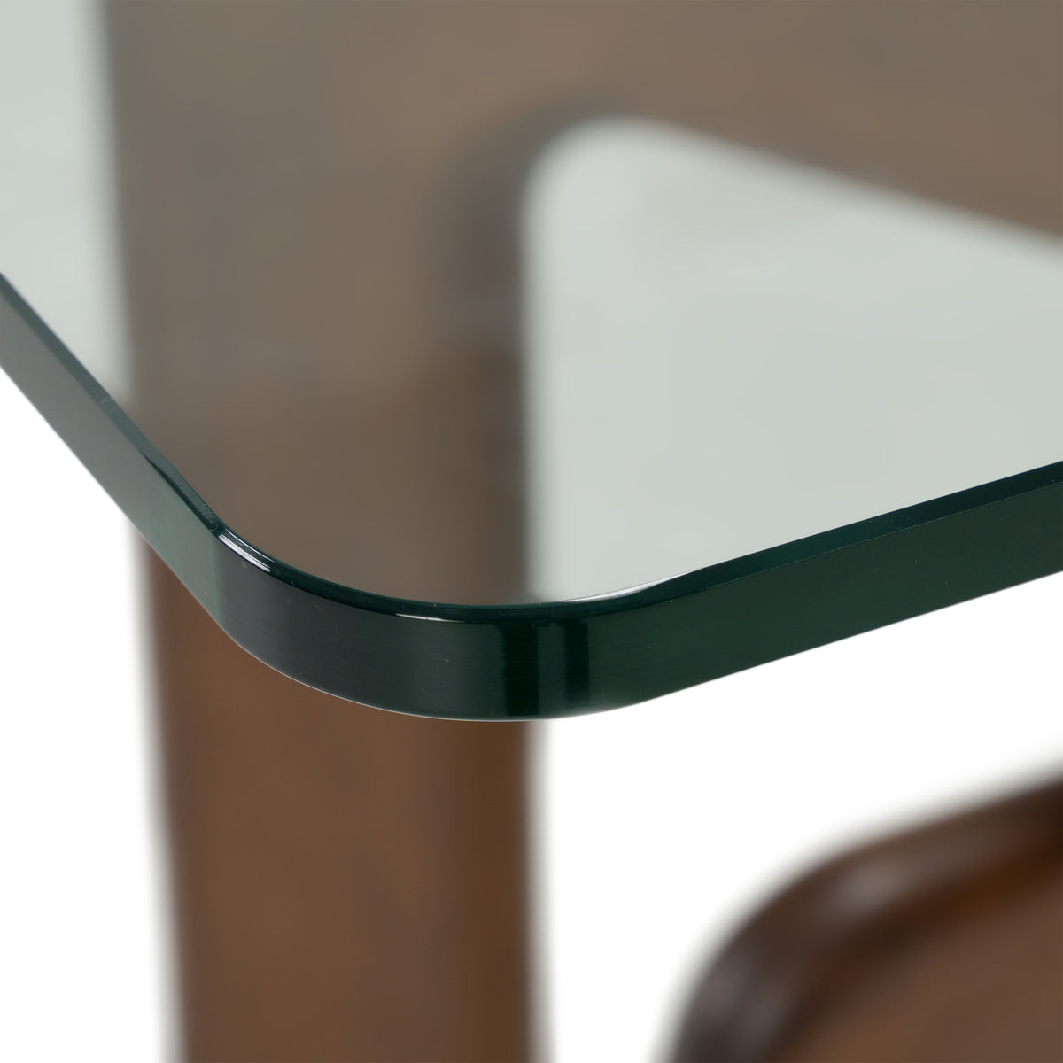 Velshi - Modern Glass + Walnut Rectangular Dining Table by VIG Furniture - View 5
