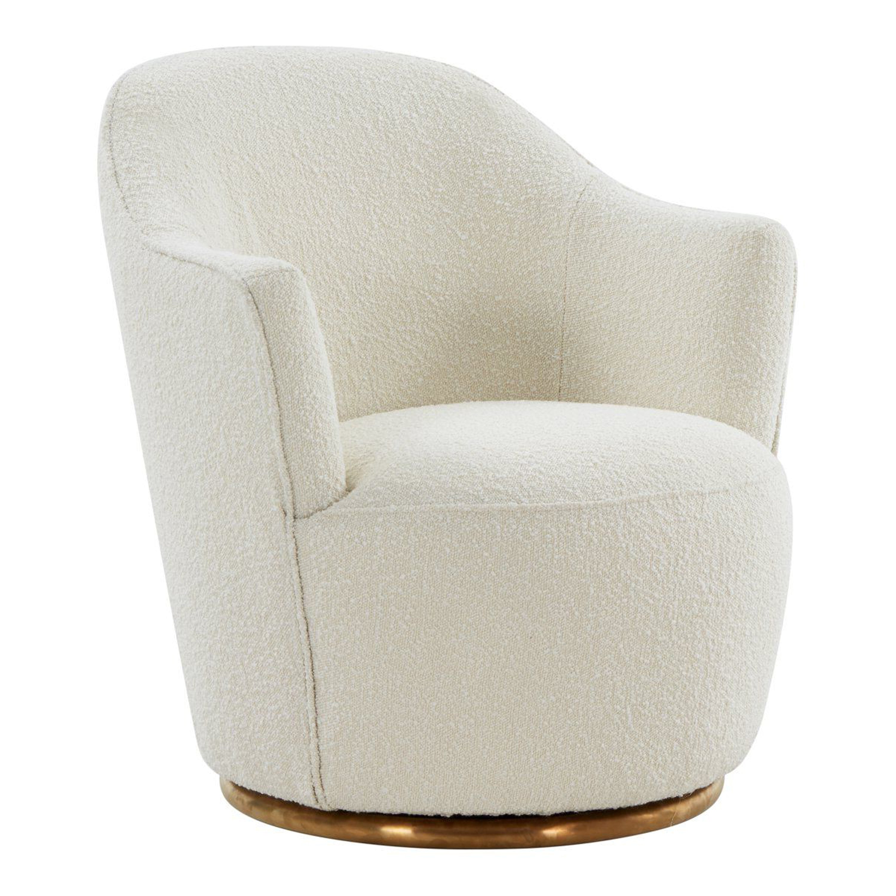 Vera - Modern Sherpa Swivel Accent Chair by VIG Furniture - View 1
