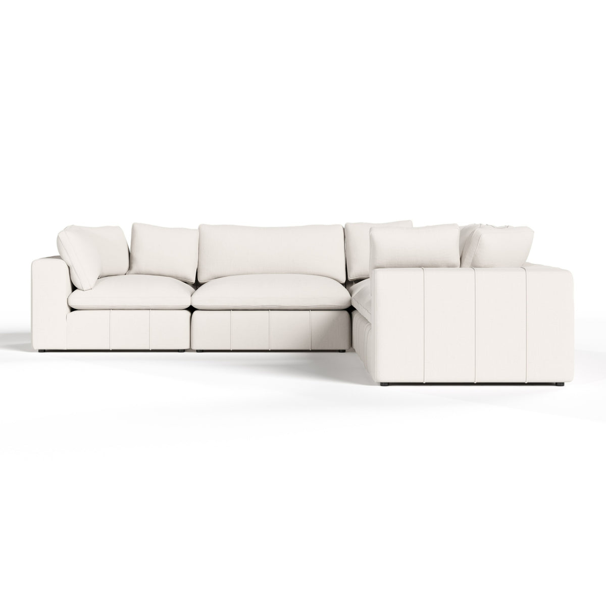 Vicki - Modern Off-White Fabric Modular Sectional-5-Piece Sectional by VIG Furniture - View 4