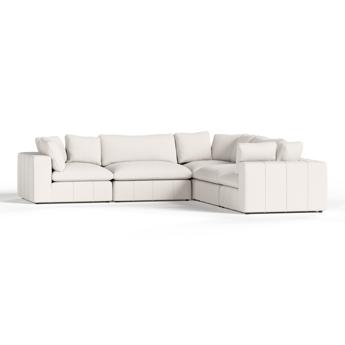 Vicki - Modern Off-White Fabric Modular Sectional-5-Piece Sectional by VIG Furniture - View 1