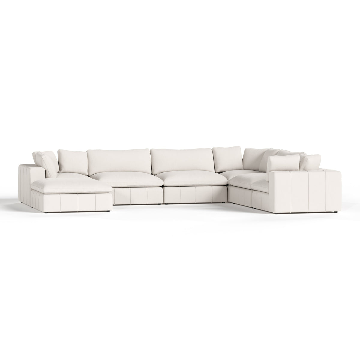 Vicki - Modern Off-White Fabric Modular Sectional-7-Piece Sectional by VIG Furniture - View 5
