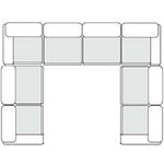 Vicki - Modern Off-White Fabric Modular Sectional-8-Piece Sectional by VIG Furniture - View 3