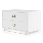 Victoria Modern White Crocodile Nightstand by VIG Furniture - View 13
