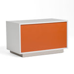 Victoria Modern White Crocodile Nightstand by VIG Furniture - View 7