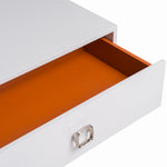 Victoria Modern White Crocodile Nightstand by VIG Furniture - View 8