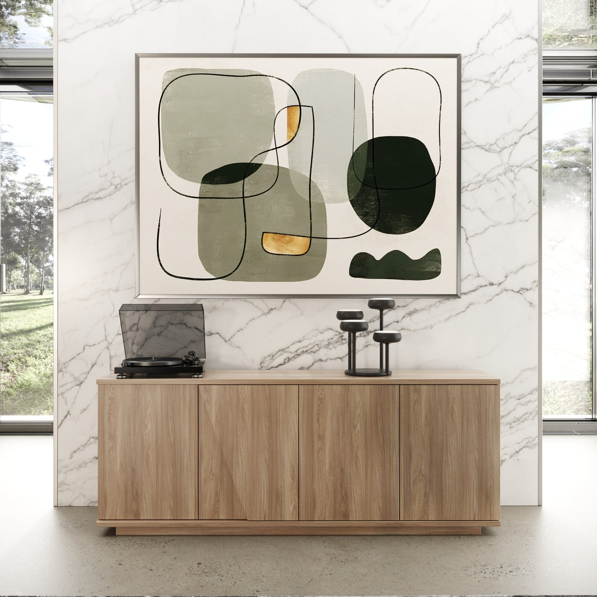 Victoria - Italian Modern Walnut Caracalla Buffet by VIG Furniture - View 3