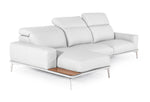 Villeneuve - Modern White Italian Left Facing Sectional Sofa by VIG Furniture - View 2