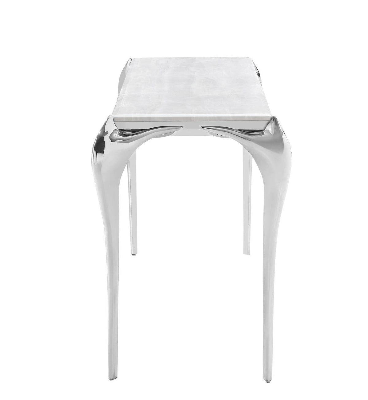 Vince - Faux Marble & Stainless Steel Console Table by VIG Furniture - View 4