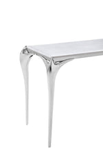 Vince - Faux Marble & Stainless Steel Console Table by VIG Furniture - View 5