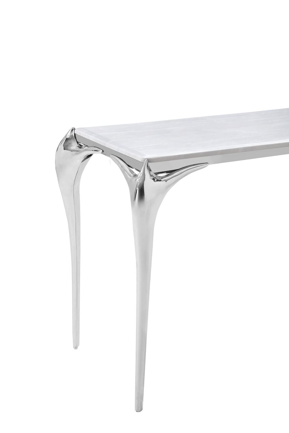 Vince - Faux Marble & Stainless Steel Console Table by VIG Furniture - View 5