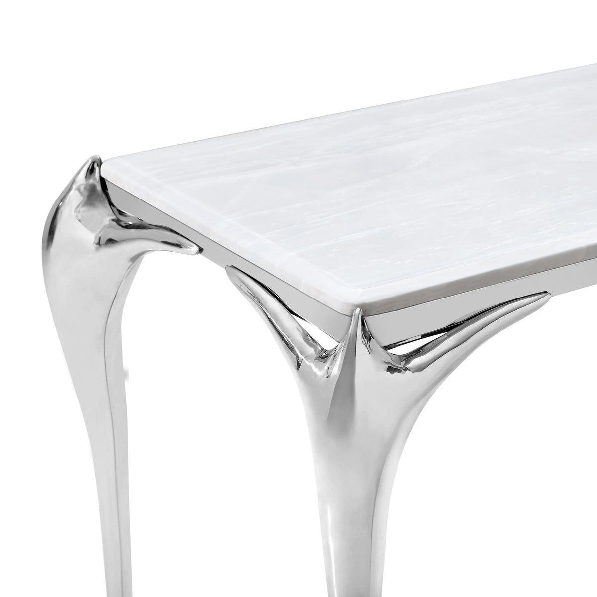 Vince - Faux Marble & Stainless Steel Console Table by VIG Furniture - View 13