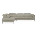 Viola - Italian Contemporary Grey Leather Left Facing Sectional Sofa by VIG Furniture - View 12