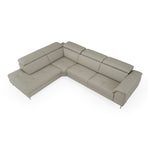 Viola - Italian Contemporary Grey Leather Left Facing Sectional Sofa by VIG Furniture - View 13