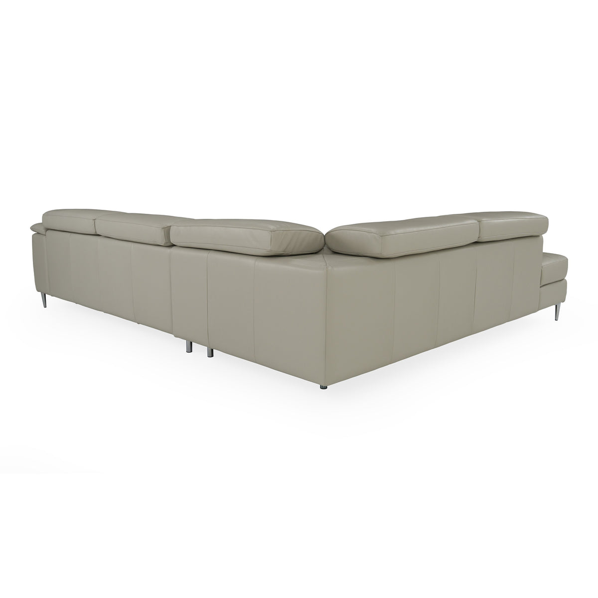Viola - Italian Contemporary Grey Leather Left Facing Sectional Sofa by VIG Furniture - View 14