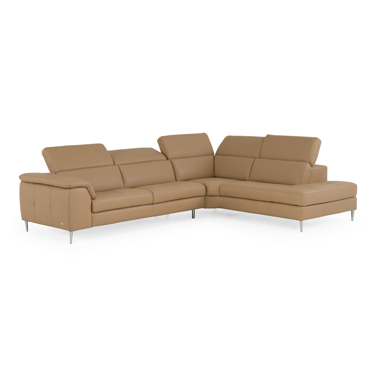 Viola - Italian Contemporary Deserto Leather Right Facing Sectional Sofa by VIG Furniture - View 4
