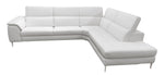 Viola - Italian Contemporary Grey Leather Right Facing Sectional Sofa by VIG Furniture - View 2