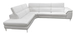Viola - Italian Contemporary Grey Leather Left Facing Sectional Sofa by VIG Furniture - View 2